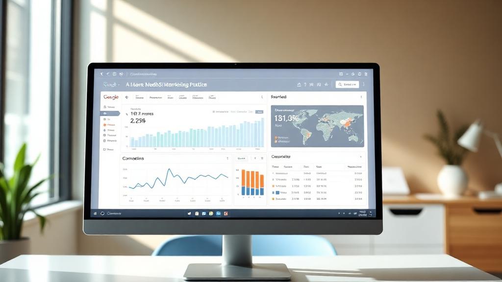 Medical practice Google Ads dashboard showing campaign performance metrics and conversion tracking