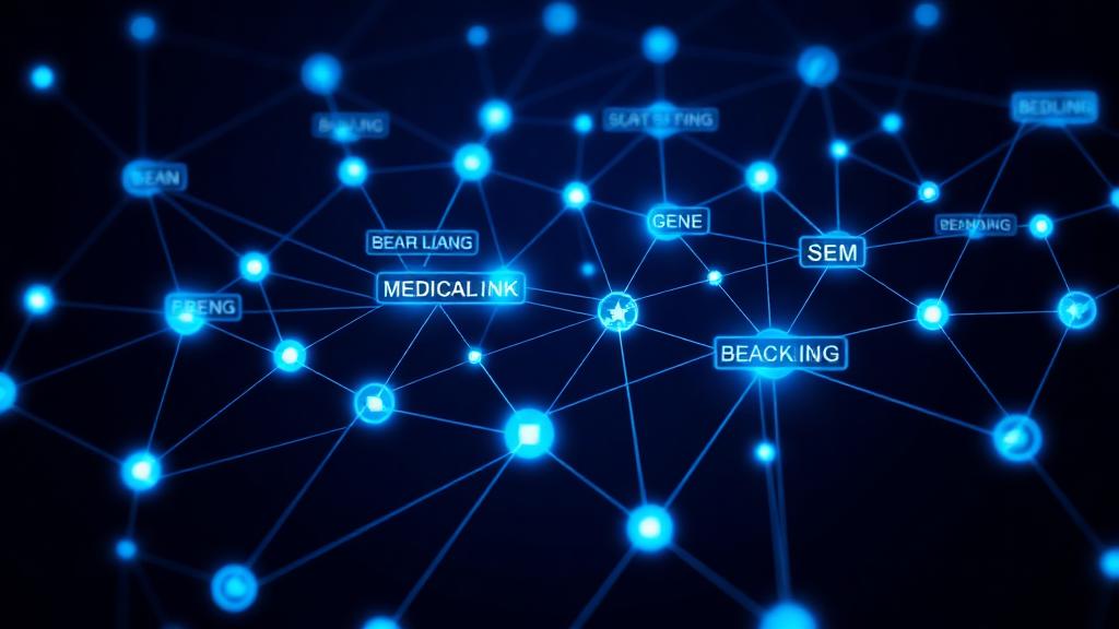 Interconnected network of authoritative backlinks between medical websites and industry partners
