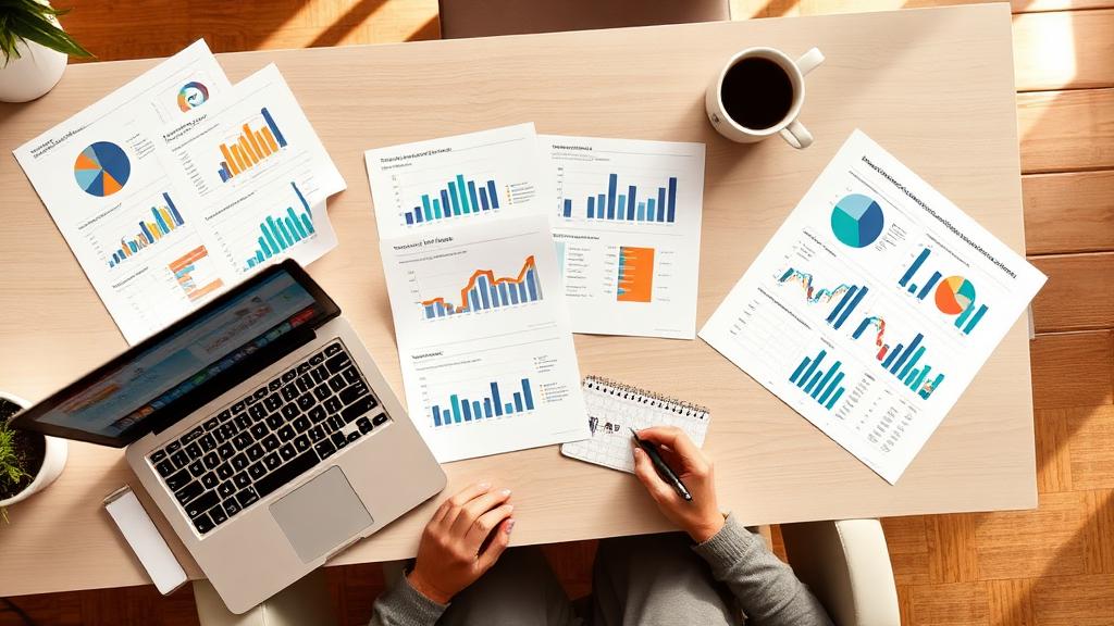 A medical marketing strategist reviewing campaign analytics and ROI data across multiple channels